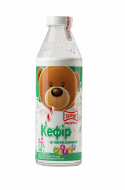 Кефір ЗЛАГОДА 2,5%, 200г, пляшка скляна